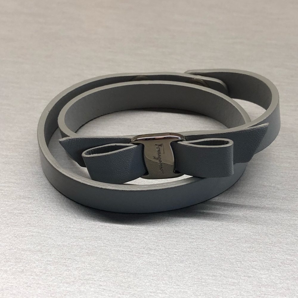 FERRAGAMO leather wrap bracelet